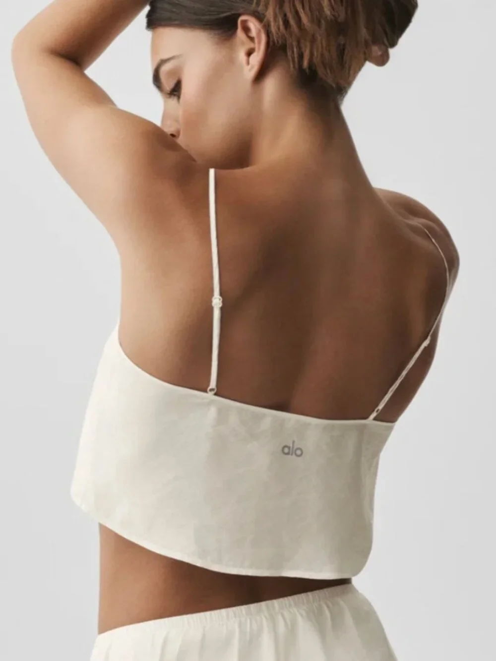 NWT ALO Semi-Sheer Golden Hour Tank, Ivory, size S